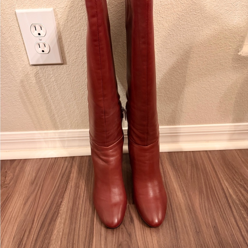 Marc Fisher Rich Burgundy Healed Boots